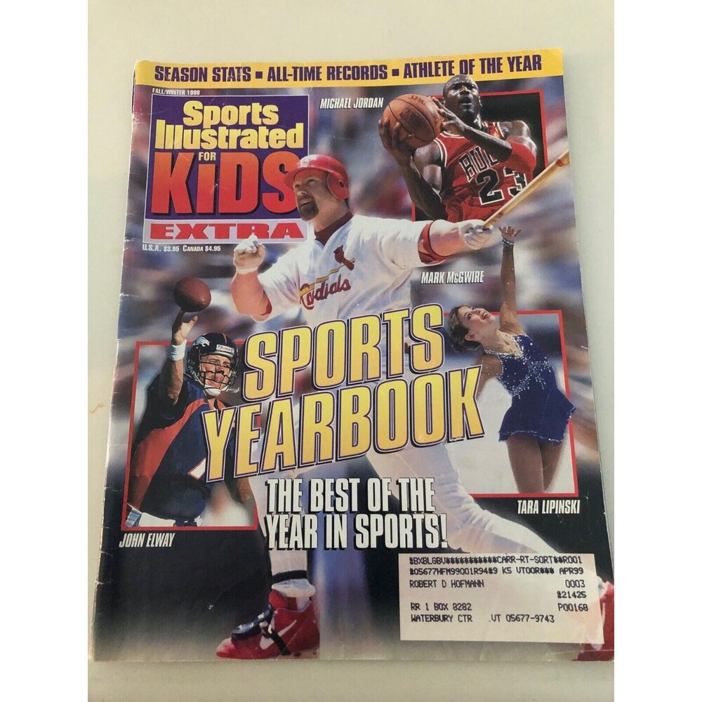 Sports Illustrated Kids Magazine Fall/Winter 1998 SPORTS YEARBOOK McGwire Jordan